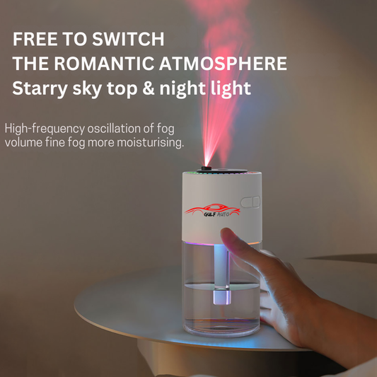 New Portable Humidifier Home Car Ultrasonic Mist Maker Humidifier Air Diffuser LED Romantic Starry Sky Lamp Humidifier